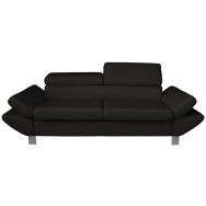 Canapé Vérona 3 places PVC classé non feu Noir