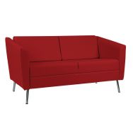 Canapé Wind 2 places dos bas pied métal tissu PVC enduit M1 GGI