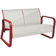 Canapé lounge QUENZA II 2 places TPEP Padded/alu - Proloisirs