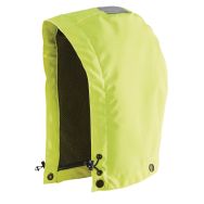 Capuche haute visibilité fluorescente jaune, doublure Airmesh
