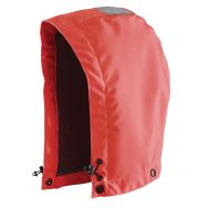 Capuche haute visibilité fluorescente rouge, doublure Airmesh