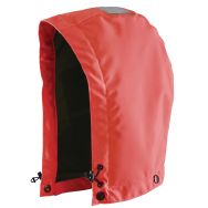 Capuche haute visibilité fluorescente rouge, doublure polyester