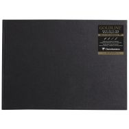 Carnet Collé Goldline 140g papier blanc paysage - Clairefontaine