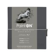 Carnet Cousu PaintON gris 250g - Clairefontaine