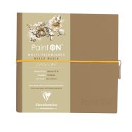 Carnet Cousu PaintON naturel 250g - Clairefontaine