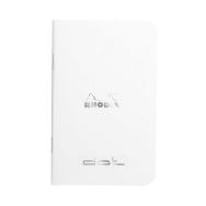 Carnet piqué blanc dot 7,5x12 cm 48p non détachables 80g