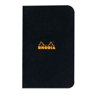Carnet piqué noir 7,5x12 cm 48p 5x5 non détachables 80g
