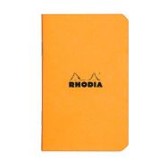 Carnet piqué orange 7,5x12 cm 48p 5x5 non détachables 80g