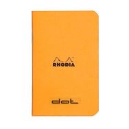 Carnet piqué orange dot 7,5x12 cm 48p non détachables 80g