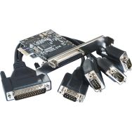 Carte PCI-Express 1X - 4 ports série RS232 Std & Low Profile