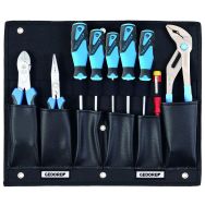Carte d'outils avec assortiment de pinces et de tournevis