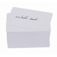 Carte fine PVC - 1 face avec panneau d'écriture