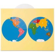 Carte puzzle 'Le monde'