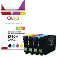 Cartouche d'encre remanufacturée Epson 34XL - 4 couleurs