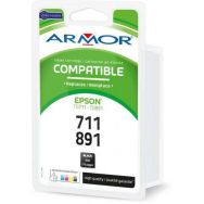 Cartouche encre noire 1jet0180 compatible Epson T0711
