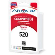 Cartouche jet d'encre noire compatible canon PGI-520 BK