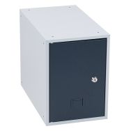 Case vestiaire à assembler, largeur 250 mm, porte anthracite RAL 7016