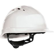 Casque de chantier anti-UV Quartz Up 4 - Taille Ajustable - Blanc