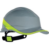 Casque de chantier forme casquette baseball DIAMOND5 Gris/Jaune