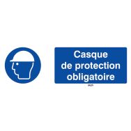 Casque sécurité obligatooire 45x15 cm polypropylène
