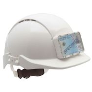 Casque ventilé Concept Core à glissière porte badge - Blanc