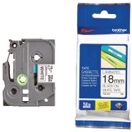 Cassette ruban pour étiqueteuse Brother - L: 18 mm - TZE-241 - Blanc