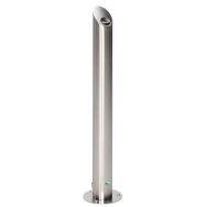 Cendrier colonne acier - Avec toit - 4.2L - Brossé