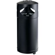 Cendrier corbeille tri sélectif Station city - Noir - 3x35L