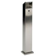Cendrier en inox 2 L - gris
