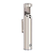 Cendrier mural rond en inox poli 1,7L