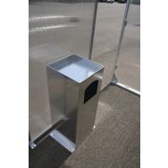 Cendrier poubelle - Alu naturel