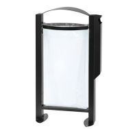 Cendrier/poubelle 3l/60l Arkea vigipirate sur pied-gris manganèse-Rossignol Pro