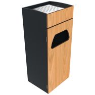 Cendrier poubelle DARIA 2 L + 20 L bois/métal - BUTON DESIGN