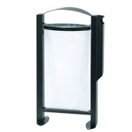 Cendrier/poubelle vigipirate sur pied Arkea 3l/60l - anthr mat 7016