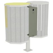 Cendrier pour poubelle Chardonnay 100L alu - Urbemob