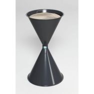 Cendrier sablier, graphite - VAR