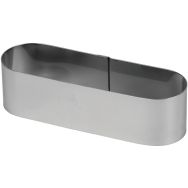 Cercle à entremets en inox Oblong - 14,5x4,5x4 cm