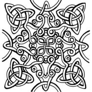 Cernit plaque de texture - Celtic knot