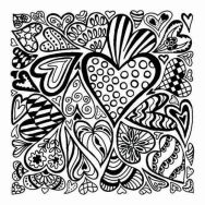 Cernit plaque de texture - Hearts