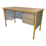 Chaire de professeur,1 tablette,2 tiroirs, hêtre - Manutan Expert