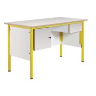 Chaire de professeur, 1 tiroir, 1 porte, plateau Beige - Manutan Expert