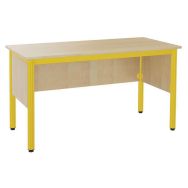 Chaire de professeur Nova 135 x 64 cm mélaminé chants polypropylène hêtre/jaune