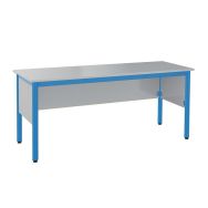Chaire professeur Nova 160 x 64 cm méla chants polypropylène gris dauphin/bleu