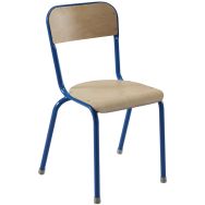 Chaise 4 pieds Atlas antibruit T6 bleu 5015