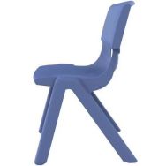 Chaise 4 pieds Clémence T6 reconditionnée - Bleu