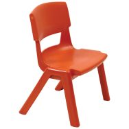 Chaise 4 pieds Postura+ T4 coloris rouge