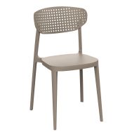 Chaise AIRE polypropylène - gris taupe