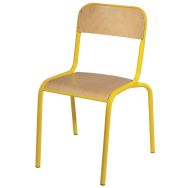 Chaise Atlas chants protégés T6 coloris jaune RAL 1023
