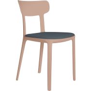 Chaise Canova polypropylène assise tissu Patina Infiniti