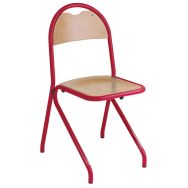 Chaise Classe appui sur table T6 coloris rouge